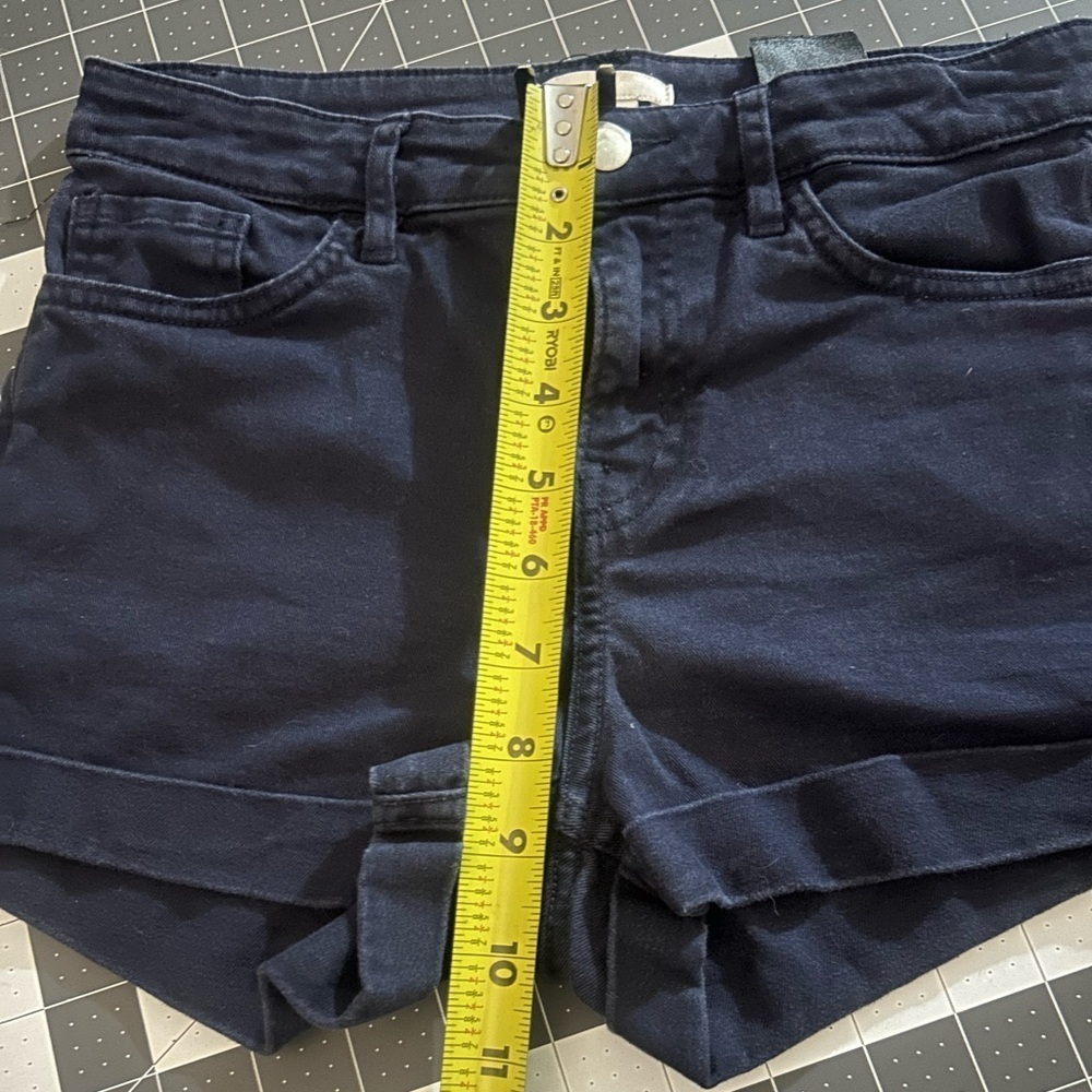 H&M Blue Jean Shorts High-Waisted Denim - Picture 4 of 4